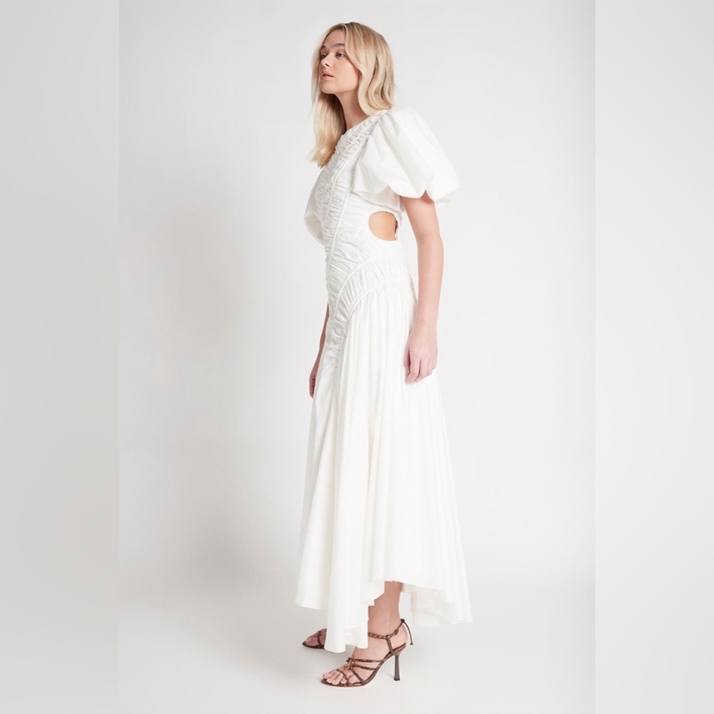 ❤️🔥NEW❤️🔥 Aje Siren Drawstring Midi Dress - Picture 10 of 13